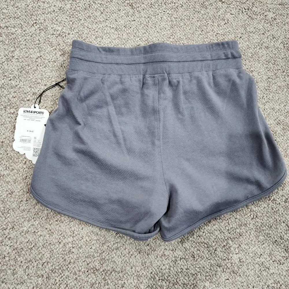 NWT Love & Sports Women's Embossed Logo Lounge Shorts